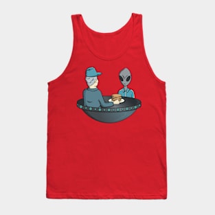 Our Strange Skies Joe Simonton's Space Pancake Bar Tank Top